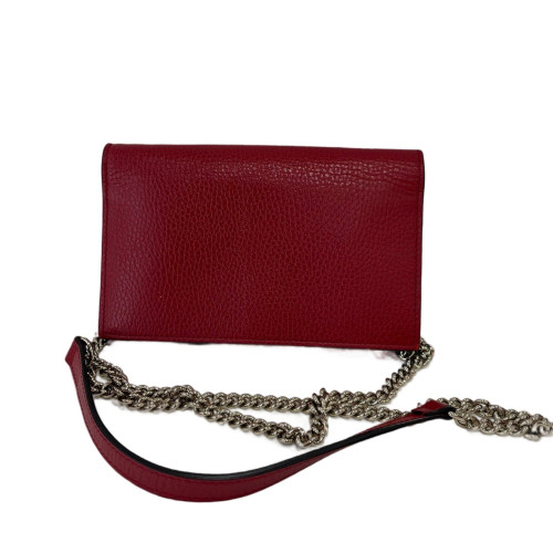 Gucci Accordion Bag Calfskin Red