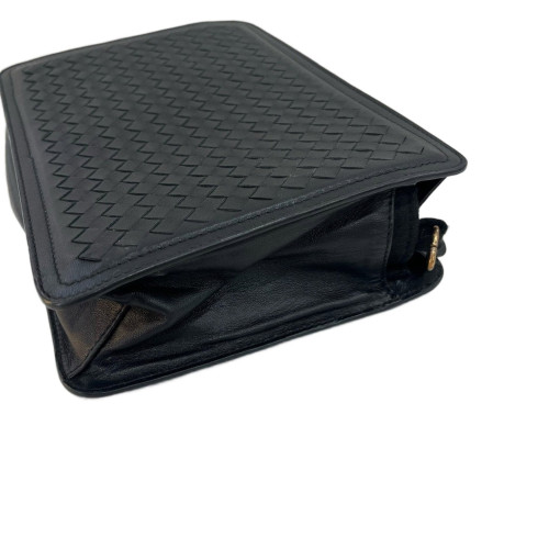 Bottega Veneta Clutch Calfskin Intrecciato Black