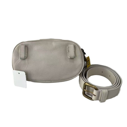 Bottega Veneta Waist Belt Bag Calfskin Intrecciato Grey