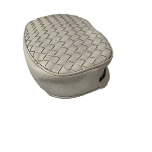 Bottega Veneta Waist Belt Bag Calfskin Intrecciato Grey
