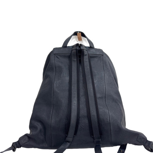 Bottega Veneta Flap Backpack Calfskin Intrecciato Black Blue Bottega Veneta Flap Backpack Calfskin Intrecciato Black Blue