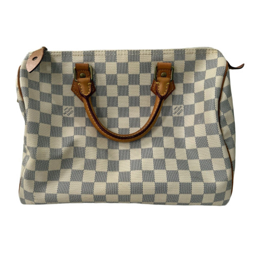 Louis Vuitton Speedy 30 Damier Azur White