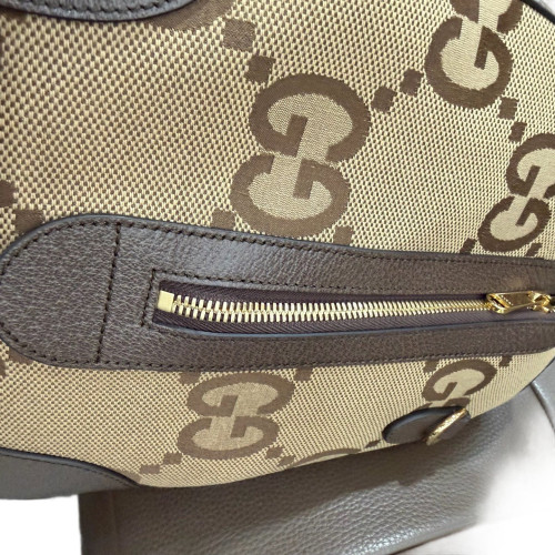 Gucci Web Luggage GG Supreme Monogram Canvas Beige Brown Green Gucci Web Luggage GG Supreme Monogram Canvas Beige Brown Green