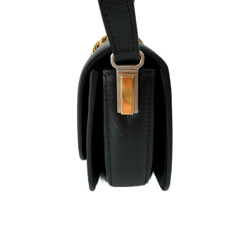 Gucci Saddle Bag Calfskin Black