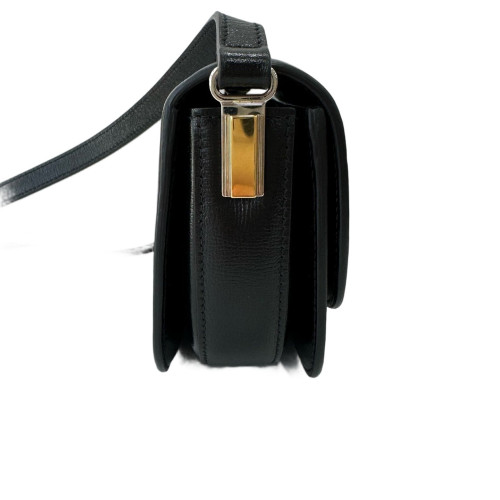 Gucci Saddle Bag Calfskin Black