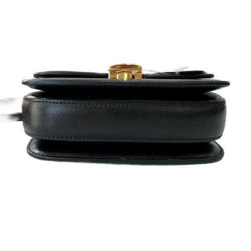 Gucci Saddle Bag Calfskin Black