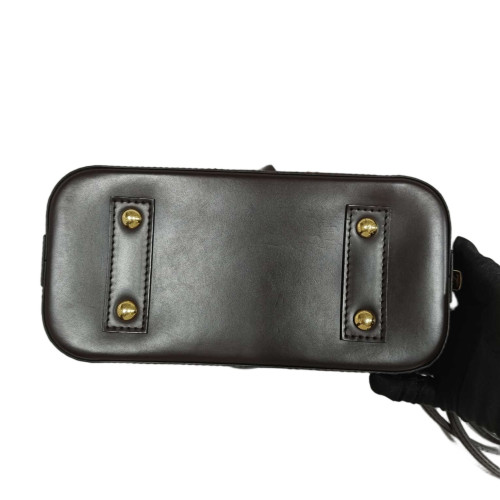 Louis Vuitton Alma BB Calfskin White Brown Black