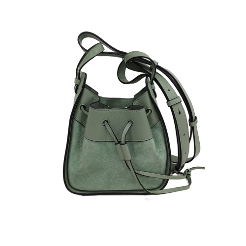 Loewe Mini Hammock Calfskin Suede Green