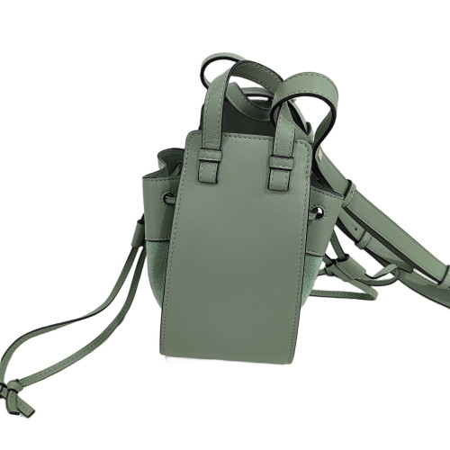 Loewe Mini Hammock Calfskin Suede Green