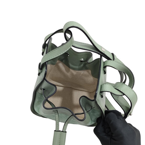 Loewe Mini Hammock Calfskin Suede Green