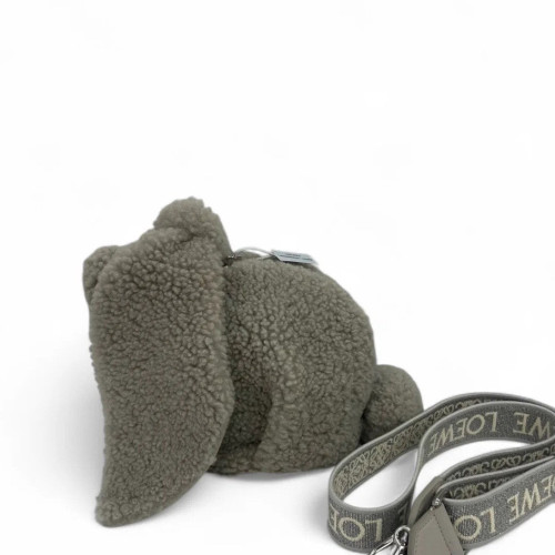 Loewe Bunny Shoulder Bag Shearling Grey