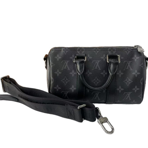 Louis Vuitton Keepall 25 Monogram Eclipse Black