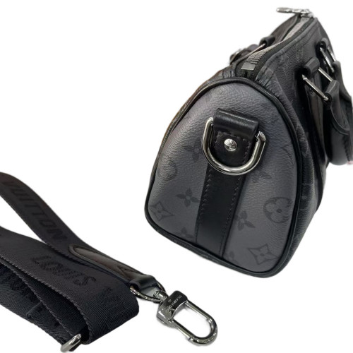 Louis Vuitton Keepall 25 Monogram Eclipse Black