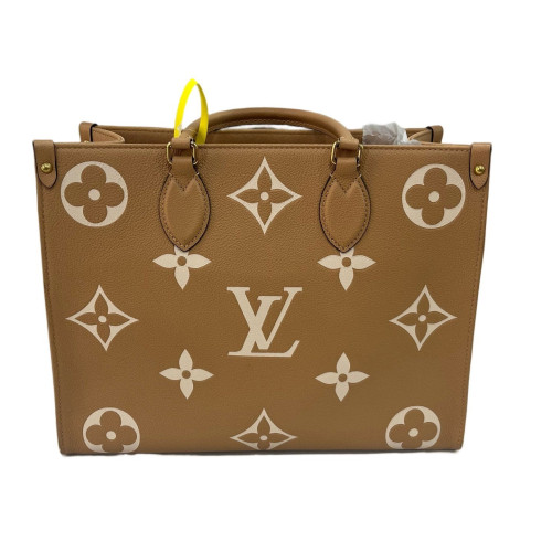 Louis Vuitton Onthego MM Empreinte Monogram Giant Brown White