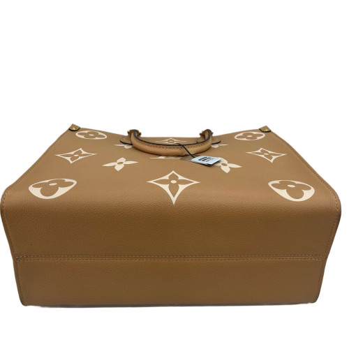 Louis Vuitton Onthego MM Empreinte Monogram Giant Brown White