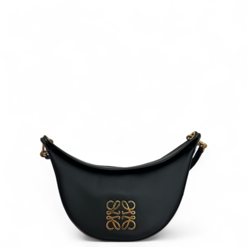 Loewe Halfmoon Hobo Calfskin Black