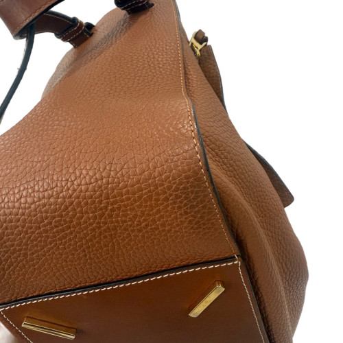 Loewe Small Hammock Anagram Debossed Calfskin Brown Loewe Small Hammock Anagram Debossed Calfskin Brown
