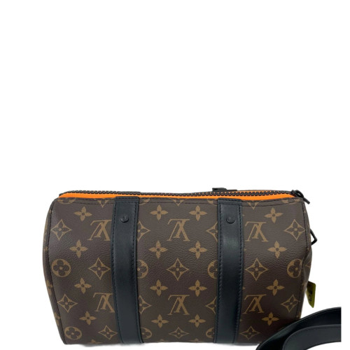 Louis Vuitton Embroidered City Keepall Monogram Brown Black