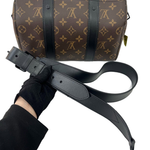 Louis Vuitton Embroidered City Keepall Monogram Brown Black