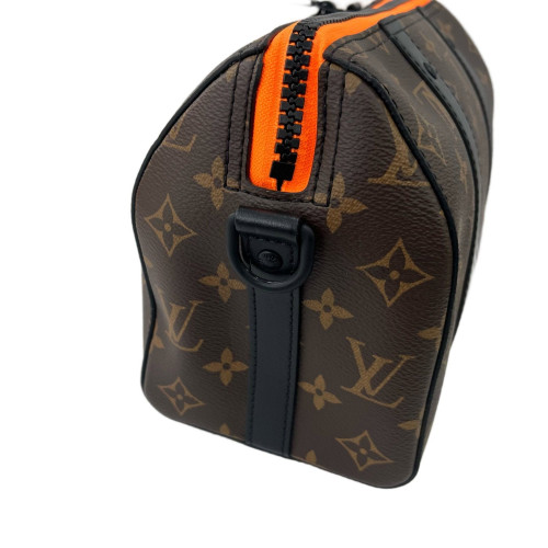 Louis Vuitton Embroidered City Keepall Monogram Brown Black