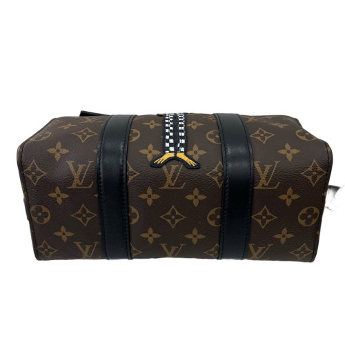 Louis Vuitton Embroidered City Keepall Monogram Brown Black