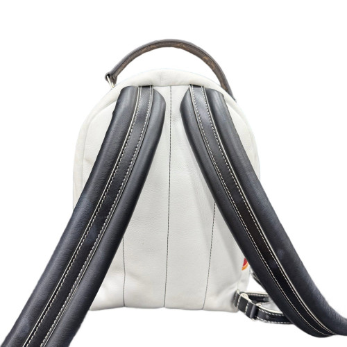 Louis Vuitton Palm Springs Backpack Mini Calfskin White Black Red