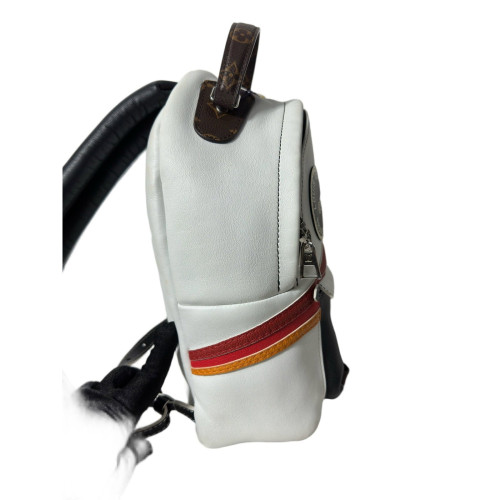 Louis Vuitton Palm Springs Backpack Mini Calfskin White Black Red
