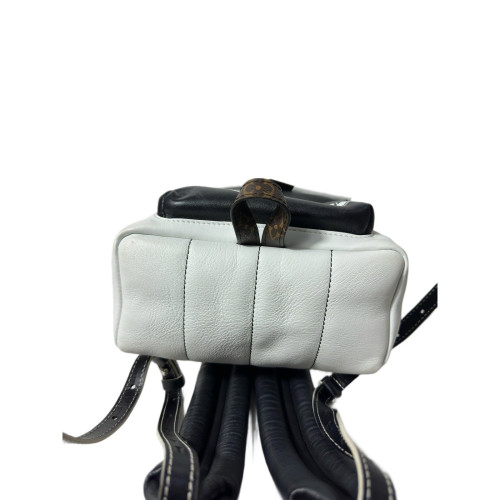 Louis Vuitton Palm Springs Backpack Mini Calfskin White Black Red