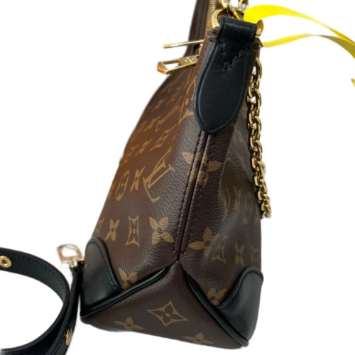 Louis Vuitton Shoulder Bag Monogram Brown Black