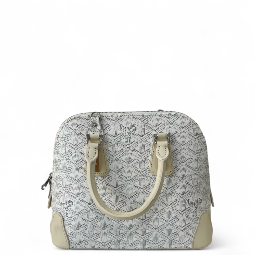 Goyard Dome Goyardine White Dark Grey Beige Goyard Dome Goyardine White Dark Grey Beige