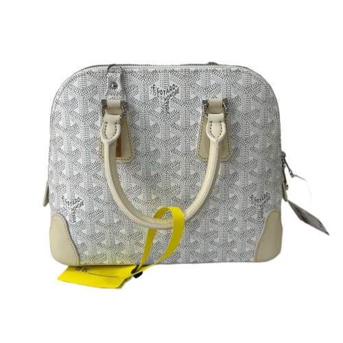 Goyard Dome Goyardine White Dark Grey Beige Goyard Dome Goyardine White Dark Grey Beige
