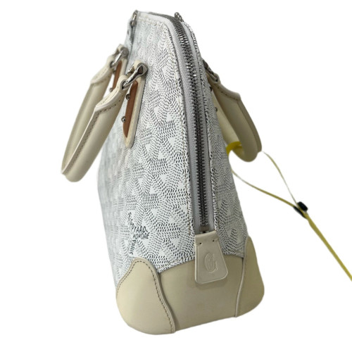 Goyard Dome Goyardine White Dark Grey Beige Goyard Dome Goyardine White Dark Grey Beige
