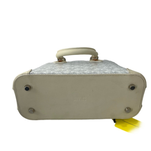 Goyard Dome Goyardine White Dark Grey Beige Goyard Dome Goyardine White Dark Grey Beige