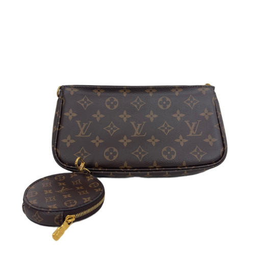 Louis Vuitton Multi Pochette Accessories Monogram Brown Green