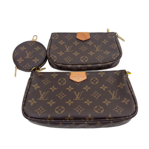 Louis Vuitton Multi Pochette Accessories Monogram Brown Green
