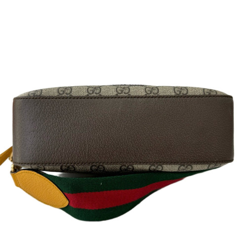 Gucci Neo Vintage Shoulder Bag GG Supreme Monogram Beige Brown Green