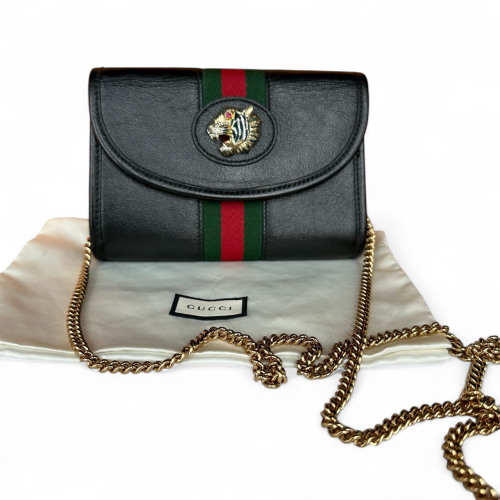Gucci Shoulder Bag Calfskin Black Green Red Gucci Shoulder Bag Calfskin Black Green Red
