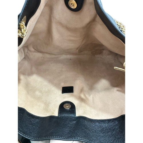 Gucci Tote Bag Calfskin Black Green Red