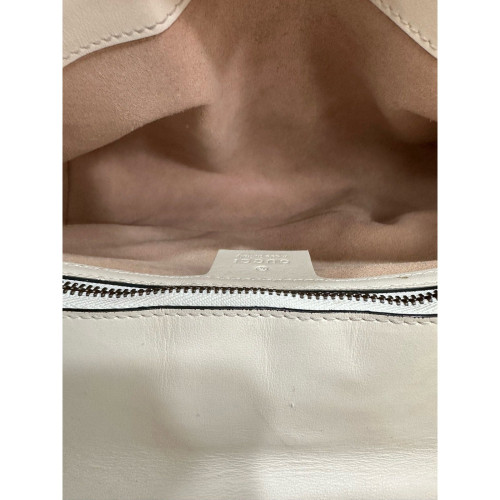 Gucci Chevron Small GG Marmont Calfskin White Gucci Chevron Small GG Marmont Calfskin White