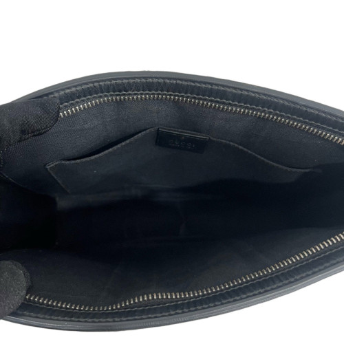 Gucci Clutch GG Monogram Black Red
