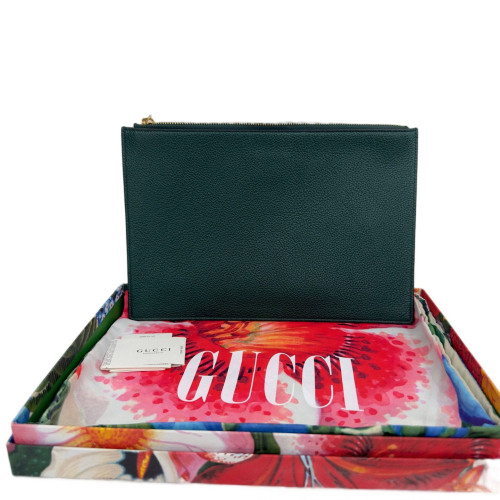 Gucci Clutch Calfskin Green