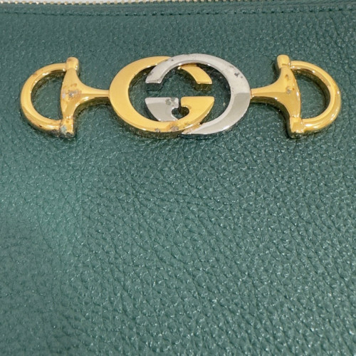 Gucci Clutch Calfskin Green