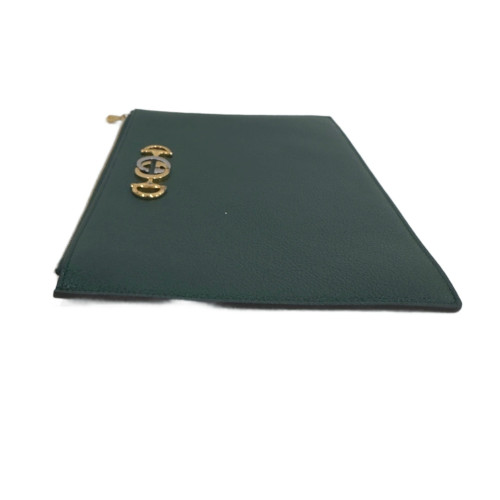 Gucci Clutch Calfskin Green