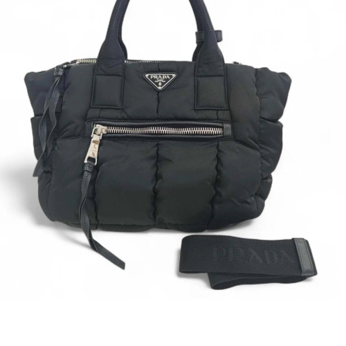Prada Tote Bag Nylon Black Prada Tote Bag Nylon Black