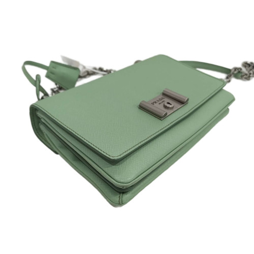 Prada Shoulder Bag Saffiano Calfskin Green