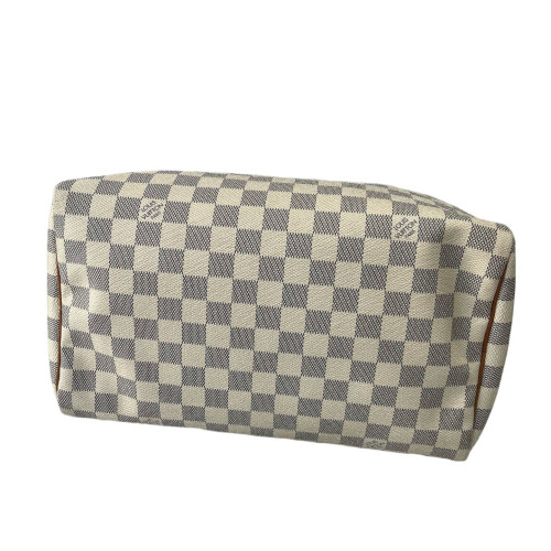 Louis Vuitton Speedy 30 Damier Azur White