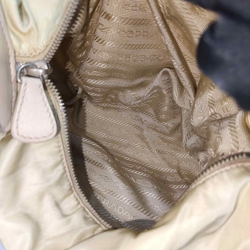 Prada Hobo Nylon Vela Beige Prada Hobo Nylon Vela Beige
