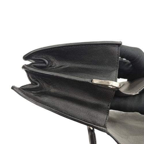 Prada Two-Way Bag Saffiano Calfskin Black
