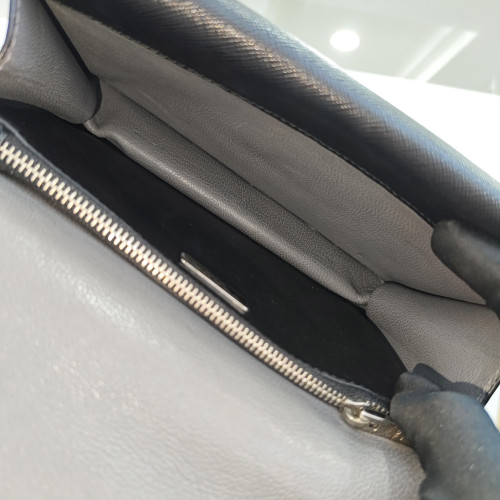 Prada Two-Way Bag Saffiano Calfskin Black
