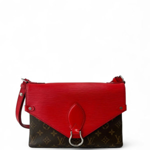 Louis Vuitton Saint Michel Monogram Epi Red Brown